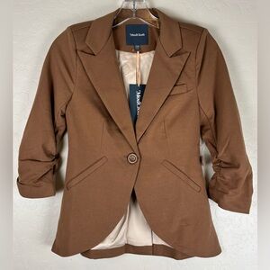 Modcloth Brown Blazer Jacket